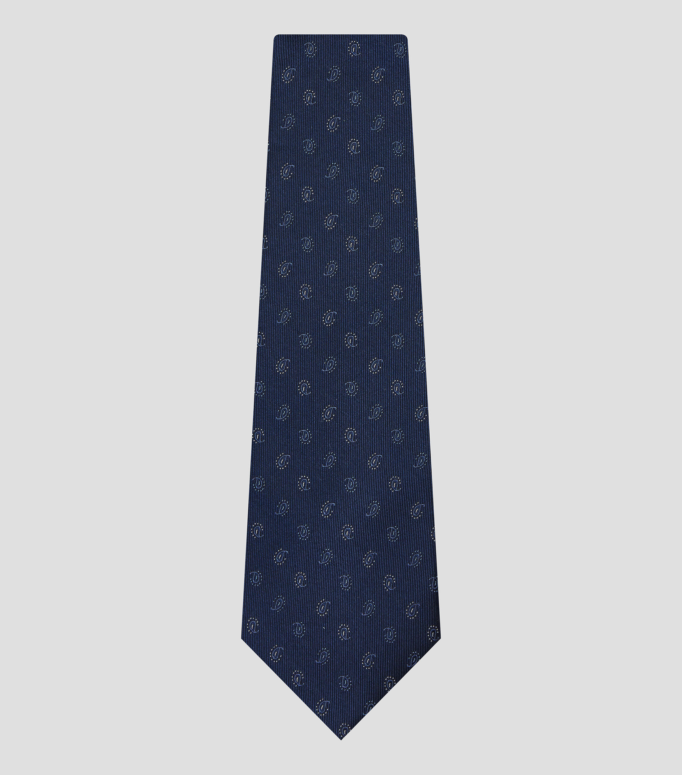 Corbata ancha en seda fantasía
